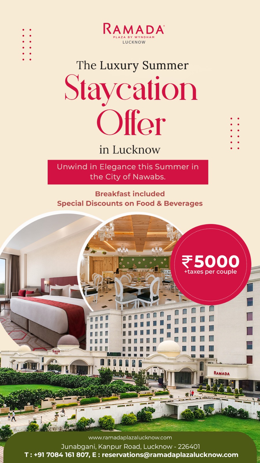 The Luxury Summer Staycation Offer in Lucknow